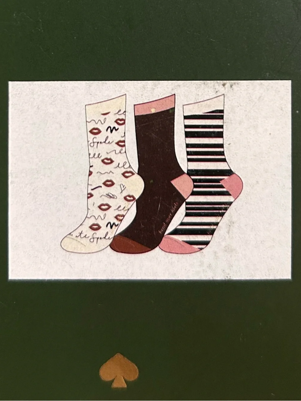 kate spade 3-Pair Novelty Sock Gift Set